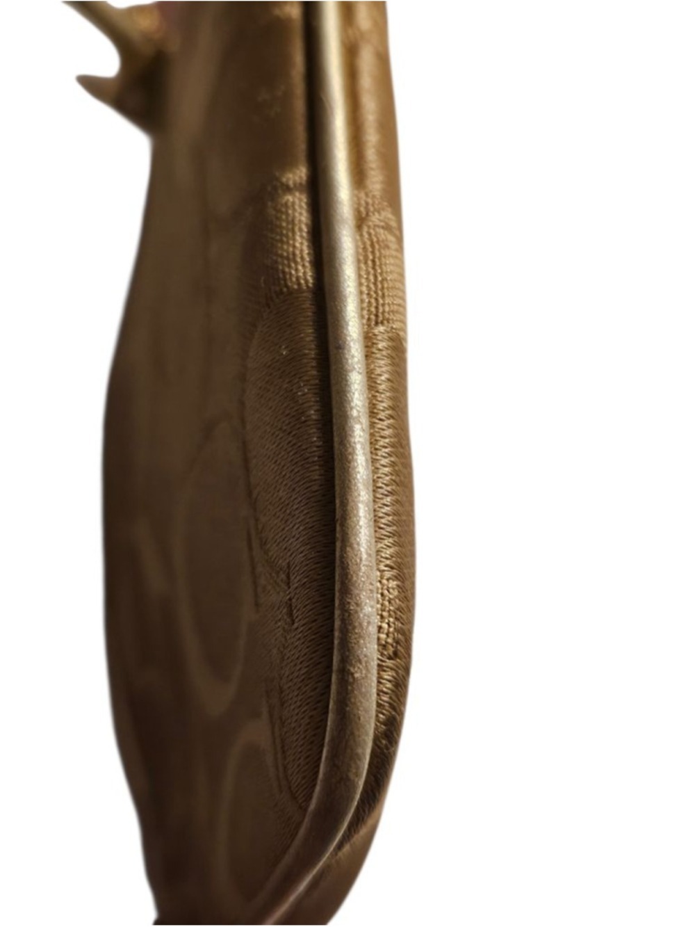 Coach Gold Poppy Logo Wristlet One Size Gold Blue - Picture 9 of 13